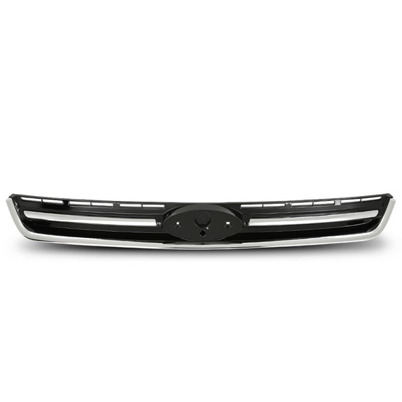 Black Front Upper Bumper Grille W/ Chrome Molding Fit For Ford Escape 2013-2016