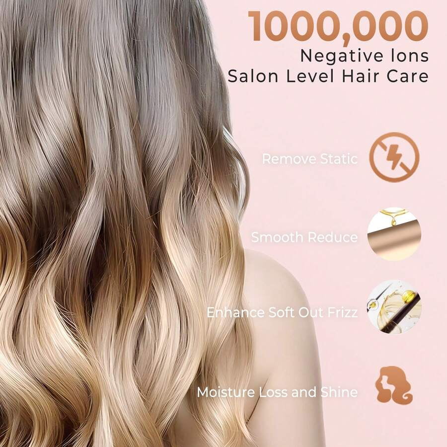 Rotating Curling Iron,Professional Auto Curling Iron,5 Temperature 1 1/4 In Automatic Curling Iron,Hair Styling Tools Travel Curling Iron,For Versatile Styling Halloween Christmas Gifts