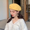 thumbnail image 5 of Happy Date Womens Cloth Beret Hat Artist Beret French Style Painter Cap Summer Spring Sun Hat for Teen Girls, 5 of 5