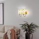 thumbnail image 4 of Golden Chinese style copper wall lamp retro glass design suitable for bedroom, corridor, bar, cafe, 4 of 4