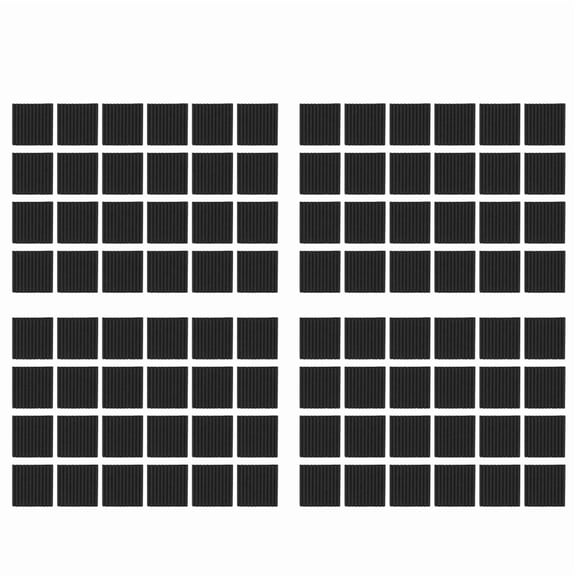 Acoustic Foam Panels Wedges 96 Pack Acoustic Panels 1 X 12 X 12inch Studio Sound Absorbing Tiles Recording Ceiling