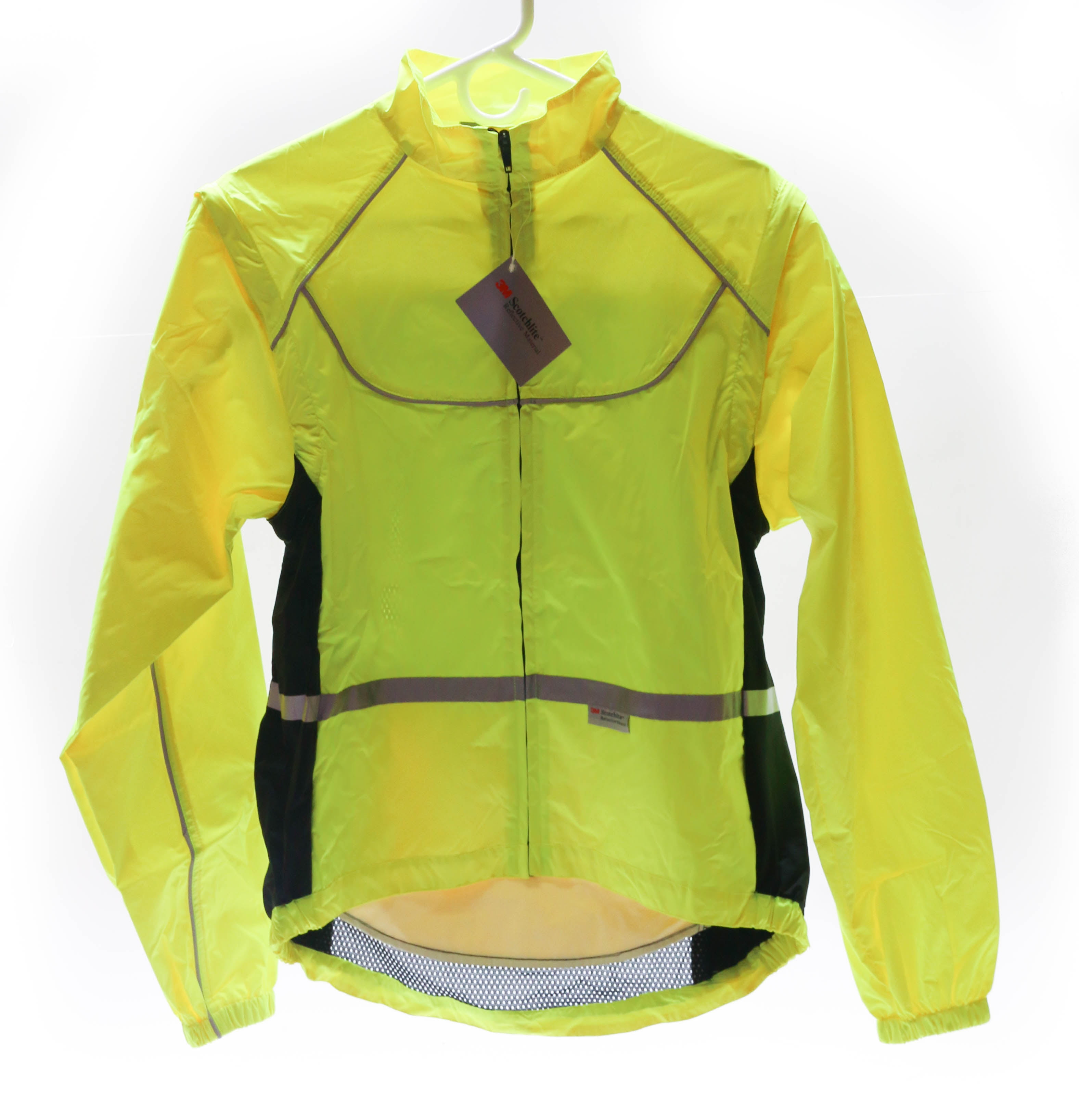 Details about   WOWOW Med Sleeveless Sport Jacket  Cycling Wind Vest 3M High-Viz Reflective NEW 