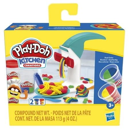 Play-Doh Kitchen Creations Lil’ Noodle Play Dough Set - 4 Color (2 Piece), Only At Walmart