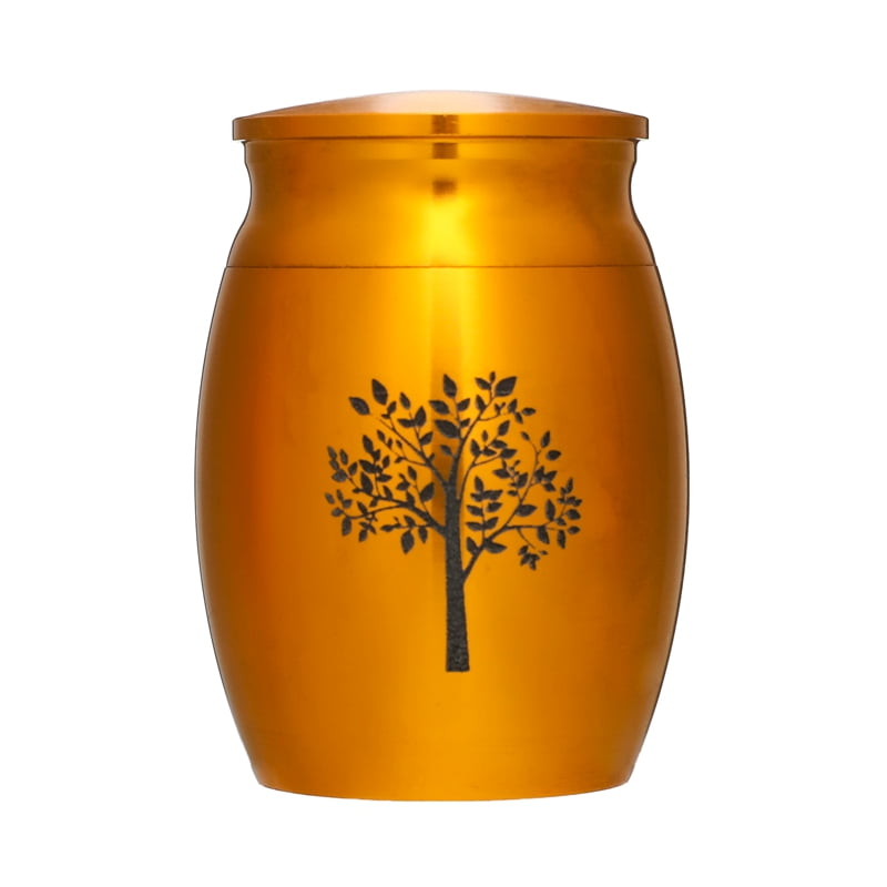 Riapawel Small Keepsake Urns for Human Ashes Mini Cremation Urns for Ashes alloy Life Tree