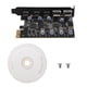 thumbnail image 3 of PCIe Expansion Card to 5 Port (3X USB C,2X USB 3.0-A ) for Windows 10, 3 of 5