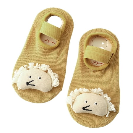 

BueatyH 1 Pair Toddler Socks Anti-skid Design Comfortable Soft Infant Cotton Ankle Socks Baby Supplies