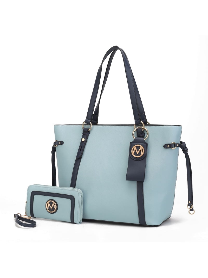 MKF Collection Women's Koeia Vegan Leather Tote Bag, Wristlet