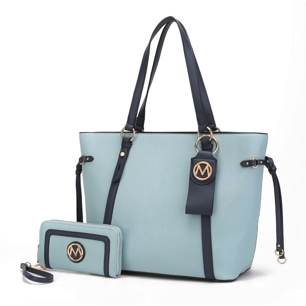 MKF Collection Women's Koeia Vegan Leather Tote Bag, Wristlet