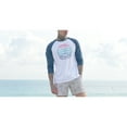 thumbnail image 3 of Mad Pelican Ombre Palm Shade Sun Kicker Raglan UV T-Shirt - Small - White, 3 of 4