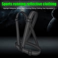 thumbnail image 4 of Chaleco Reflectante Btafrte Seguridad para Nocturno Andar en Bicicleta Y Correr Negro, 4 of 6