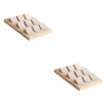 thumbnail image 4 of Maytalsory Rustic Wood Earring Card Holder with Tray for Jewelry Display Showcasing Collection 9 Pair Cream 2Set, 4 of 6
