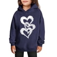 thumbnail image 1 of Sudaderas con capucha para niños y niñas, sudaderas casuales de manga larga, lindas sudaderas de gran tamaño con bolsillo de polar, chaquetas para niñas, 1 of 4