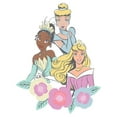 thumbnail image 2 of Girl's Disney Princesses Floral Trio Graphic Cropped T-Shirt, 2 of 3