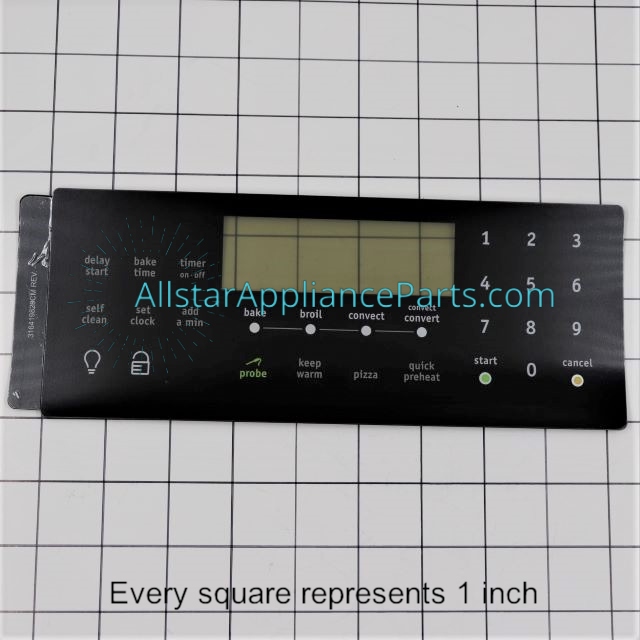 Frigidaire Range/Stove/Oven Overlay 316419828