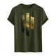 thumbnail image 4 of Camisa Casual de Cuello de la Tripulación de la Impresión de la Selva de Manga Corta Top Ligero de Poliéster para los Hombres, Camiseta de Manga Corta para el Uso Diario de Primavera Verano, 4 of 9
