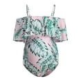 thumbnail image 2 of Binmer women bras plus size Ruffles Leaf Bikinis Swimsuit Beachwear Pregnant Suit, 2 of 8