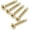 Bright Brass, variant on Cauldham Oil Rubbed Bronze Wood Screws #9 x 1-1/2 Inch for Door Hinges - 25 pack