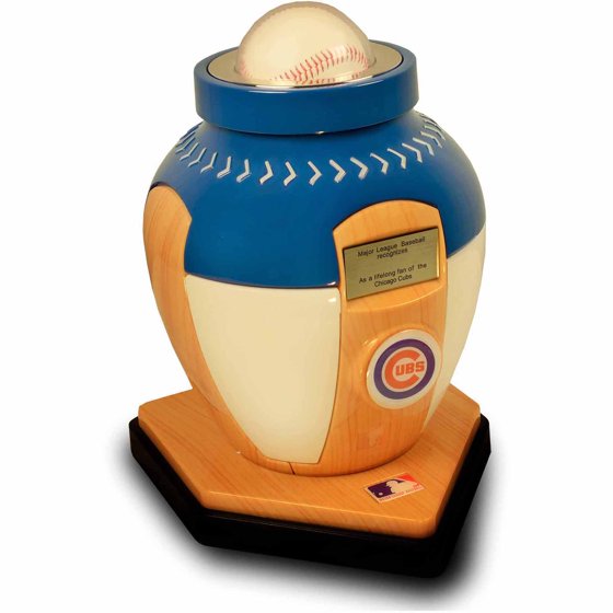 Official Major League Baseball Cremation Urn for Human Ashes Chicago