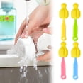 thumbnail image 6 of Blue+Pink+Yellow+Green 4PCS Bottle Brush Cleaner, 5.51 inch Small Sponge Cleaning Brush, PP Scrubber for Nipple & Tumbler, Wide Mouth Bottles, 6 of 9
