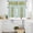 Teal, variant on Aqua Stripes Lemon Kitchen Curtains Sets for Windows 36 Inch Length, Spring Botanical Plant Vertical Line Rod Pocket Window Treatments Tier Curtains and Valances Set for Bedroom/Bathroom
