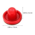 thumbnail image 2 of SEWCHICS 1 Ensemble de Poussoirs Ronds de Hockey sur Table Rouges pour Jeu de Hockey sur Air, 2 of 8