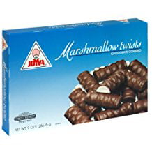 Joyva Marshmallow Twists Chocolate Covered Vanilla, 9-Ounce (Pack of