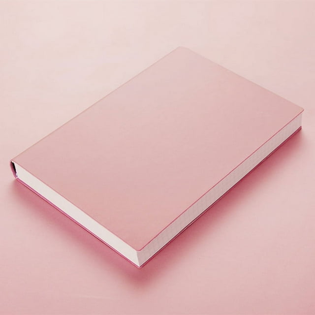Nvzi Paquete de 1 cuaderno rayado, 148 hojas, 296 páginas, 8,27 x 5,71 pulgadas, cuadernos de tapa dura, cuadernos clásicos con rayas para escribir, color rosa
