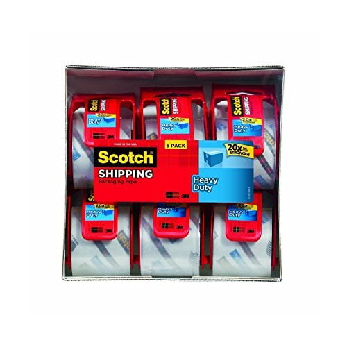 Scotch Heavy Duty Packaging Tape, 2 Inches x 800 Inches, 12 Rolls