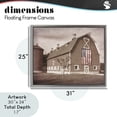 thumbnail image 4 of Stupell Industries Farmhouse Rural America Barn Gray Floating Frame Canvas Art, 31 x 25, by Marcus Prime, 4 of 8
