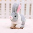 thumbnail image 5 of SLYNSHome Interactive Electronic Rabbit Pet,Cute Plush Bunny Toy with Sounds and Walking Birthday Gifts - Gray, 5 of 7