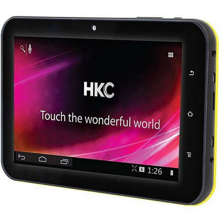 HKC LC07740YL Tablet, 7" WVGA 1 GHz, 1 GB RAM, 8 GB Storage, Android 4.0  Ice Cream Sandwich, Yellow - Walmart.com