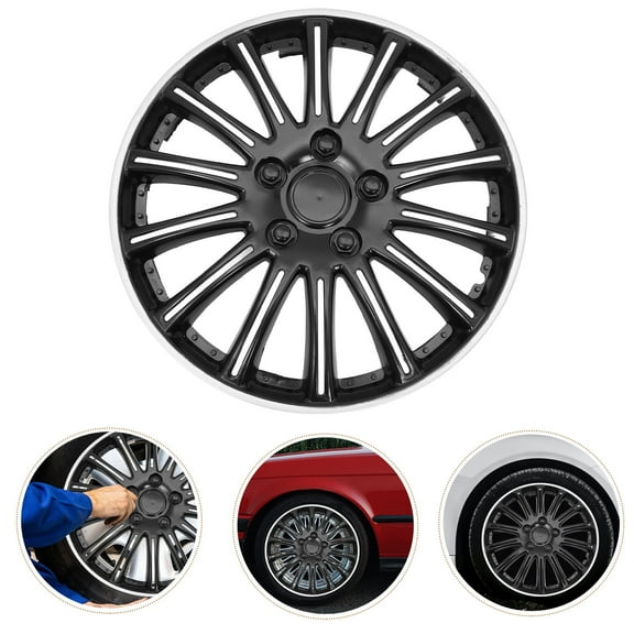 FELTECHELECTR 1Pack Car Wheel Hub Caps Circular Shape Plastic For Car Owners 14 Inch