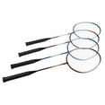 thumbnail image 2 of Hey! Play! Badminton Set Complete Outdoor Yard Game with 4 Racquets, Net with Poles, 3 Shuttlecocks and Carrying Case for Kids and Adults, Multi-Player, 2 of 6