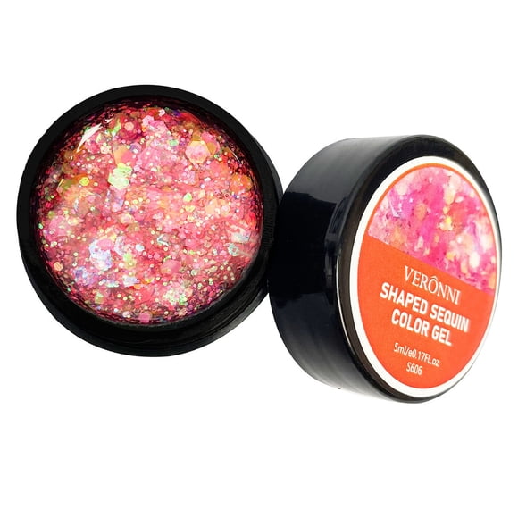 Xihbxyly Set de Esmaltes de Uñas, Esmalte En Gel Fluorescente con Purpurina, Brillo Duradero Hasta 30 Días, Curado con Luz Uv Led, Diseño de Uñas, Perfecto para Cualquier Ocasión, 12 Colores Vibrante
