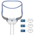 thumbnail image 3 of Gbbazu Cadre de Tube Oreiller Nasal, Réutiliser Cadre de Tube Oreiller Nasal Compatible avec AirFit P10, Accessoire de Sangle pour Couvre-Chef Comprend Couvre-Chef, Cadre, Tube, 3 x Oreiller Nasal, 3 of 9