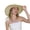 Beige, variant on Shadoumai Women’s Wide Brim Sun Hats Packable Roll Up UV Straw Beach Hat Adjustable Ponytail Cap with Chic Bowknot