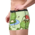 thumbnail image 2 of Pofeuu Frog Amanita Mushroom Print Men’s Boxer Briefs, Moisture-Wicking Underwear, Regular,Trunk-Small, 2 of 5
