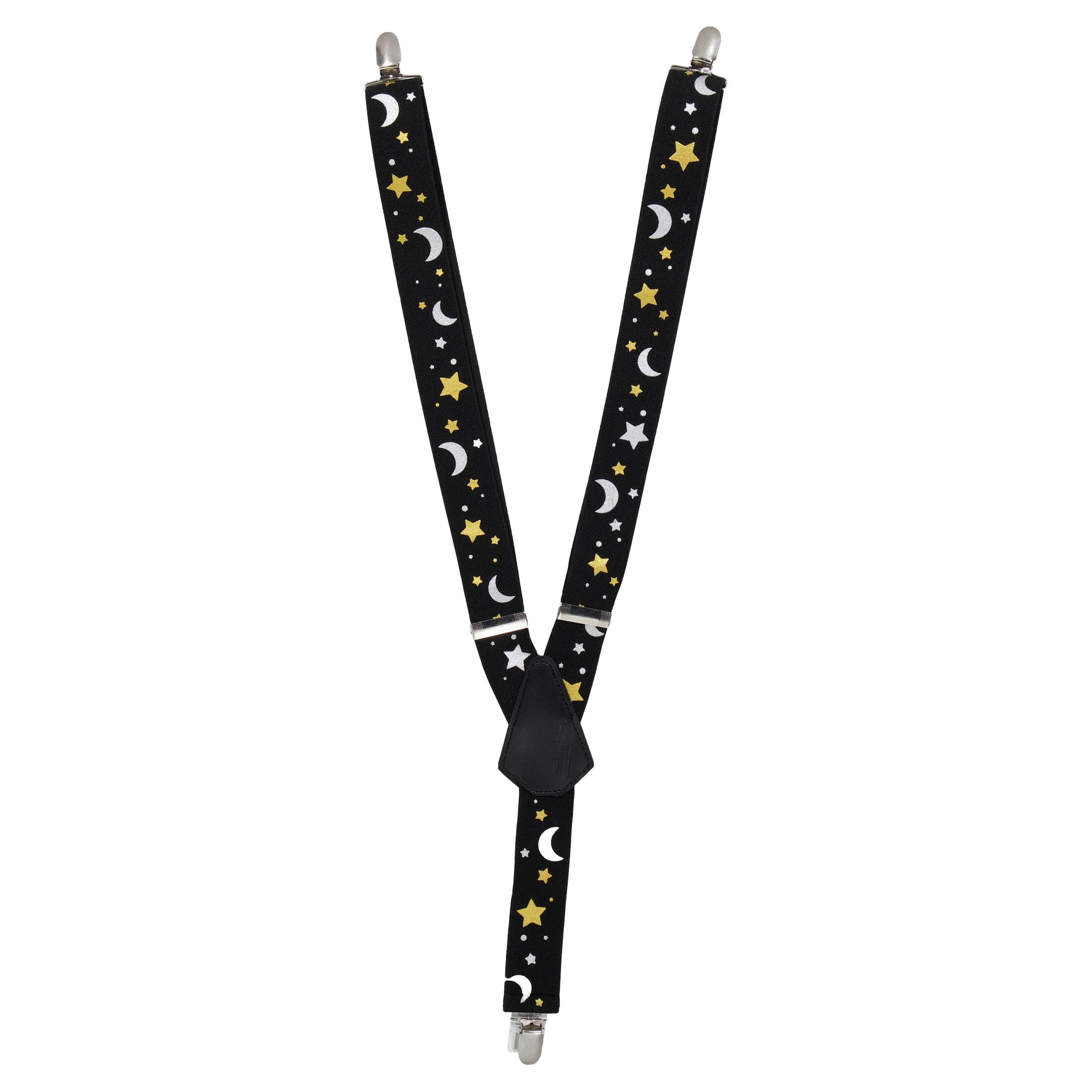 Star and Moon Suspenders Costume Accessory for Adults, Multicolor, Halloween by Way To Celebrate