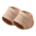 thumbnail image 4 of 2 piezas Strech Hidratante Talón Calcetines Talón Protectores Medias Suave Reutilizable Unisex Transpirable Talón Copas Almohadillas para pies ásperos Color de piel Fernando Calcetines talón hidratantes, 4 of 7