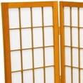 thumbnail image 4 of Oriental 3 Panel Desktop Window Pane Shoji Screen in Honey, 4 of 5