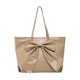 thumbnail image 2 of Bolso de mano con lazo grande para mujer, bolso de hombro de gran capacidad, bolso de mano con textura avanzada, que combina practicidad y moda, bolso de mano de PU para mujer., 2 of 7