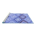 thumbnail image 2 of Ahgly Company Machine Washable Indoor Rectangle Southwestern Blue Country Area Rugs, 7' x 9', 2 of 4