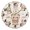 Gold, variant on Cute Teddy Bear in Pots Round Wall Clock Battery Operated Silent Non-Ticking Bedroom Office Kitchen Home School Decor 10"(Gold)