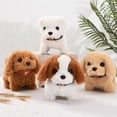 thumbnail image 3 of Electronic Plush Toys Puppy-Walking, Barking, Tail Wagging, Stretching Companion Animal for Kids Toddlers（Collar gold fur (beige)）, 3 of 5