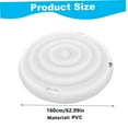 thumbnail image 3 of Inflatable Hot Tub Cover | 65 Inch Round Insulated Spa Cover | Windproof Rain-Proof Energy Saving Hot Tub Protector with Handles | PVC Material for Outdoor Use, 3 of 3