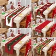 thumbnail image 2 of Camino de mesa navideño Decoración navideña para la mesa del hogar Adorno navideño 2024 Regalos de Navidad Noel Feliz Año Nuevo 2025, 2 of 5