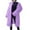 Purple, variant on JGGSPWM Women's Fluffy Long Sleeve Faux Furry Coat Lapel Winter Parka Overcoat Outerwear Orange XL