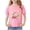 Pink, variant on Kids Graphic Print Short Sleeve Tee - Rabbit Bunny Design Cotton T-Shirt for Boys Girls Orange 11-12 Years