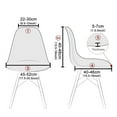 thumbnail image 2 of Shell Chair Seat Cover Conferences Hotel Dining Room Slipcover Anti-Dust beige, 2 of 9