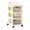 Clear B, variant on Rolling Storage Cart With Drawers Plastic Mobile Organizer Unit On Wheels For Snacks Toys 3-Tier White